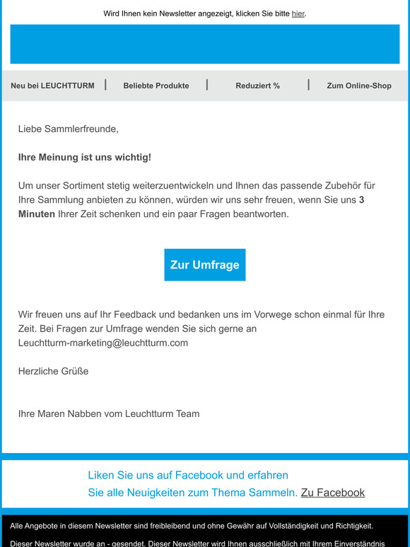 Sagen Sie uns Ihre Meinug!
