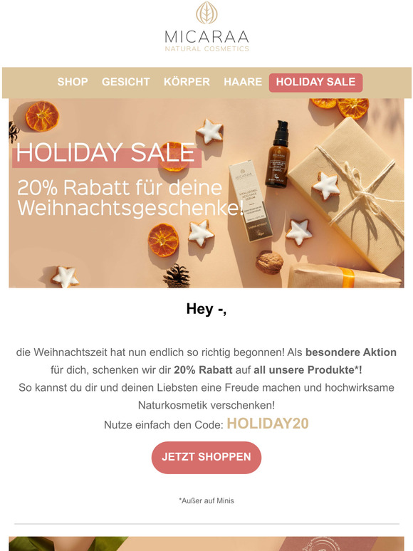 -auf Weihnachtsgeschenke!