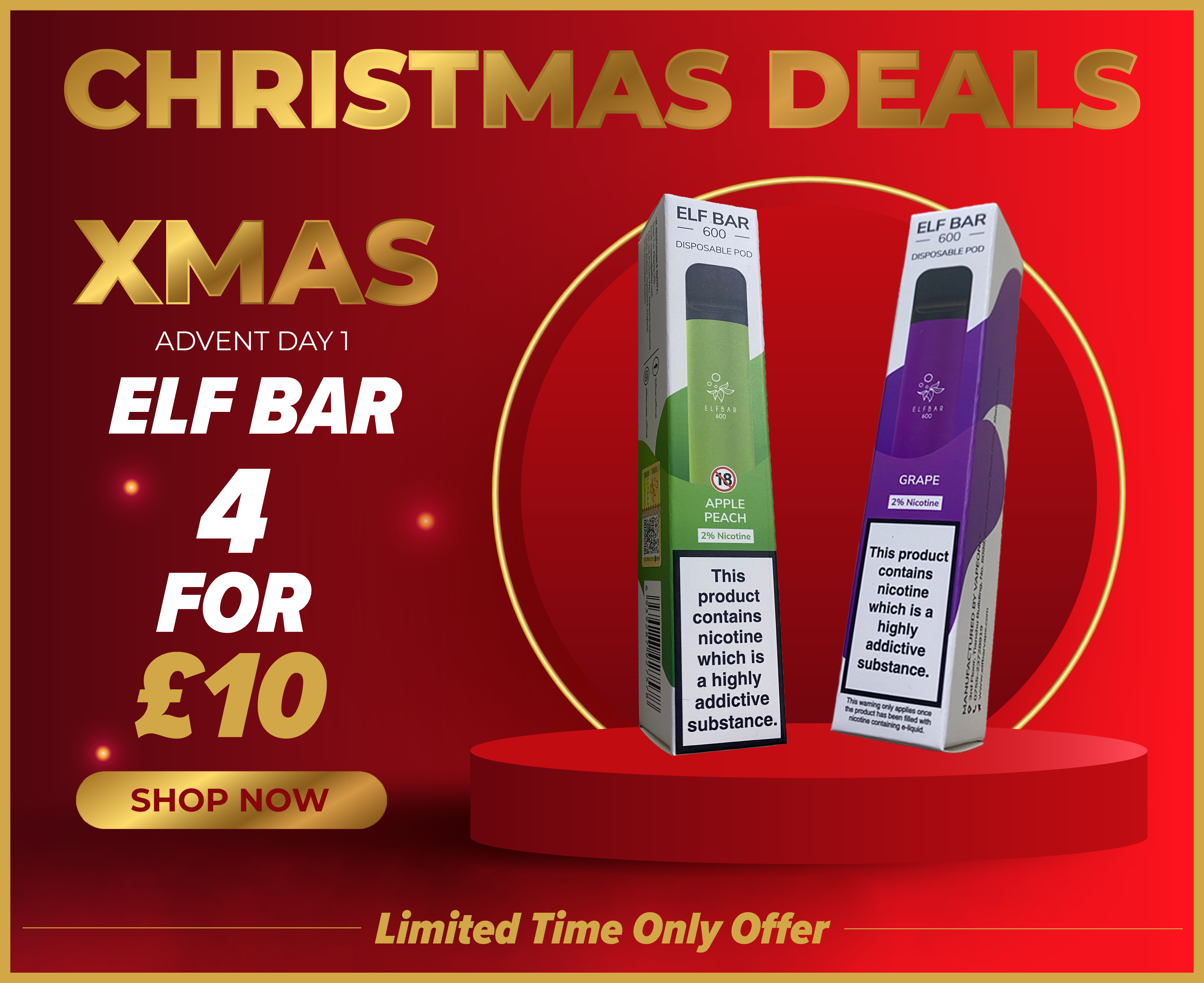 Vaporshopdirect: Get Your Elf Bar Disposables 4 For 10 24Hrs Only! | Milled