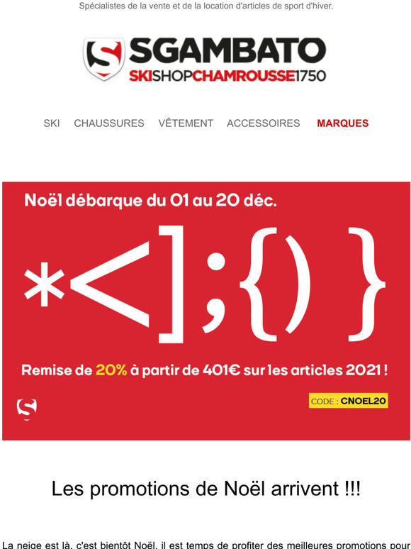 Les promotions de Nol arrivent !