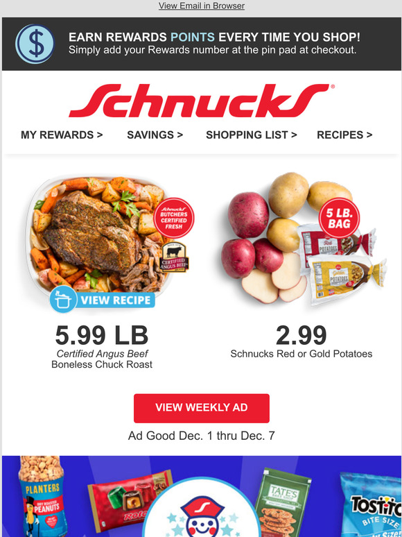 Schnuck Markets, Inc.: Your Weekly Savings at Schnucks Are Here! | Milled