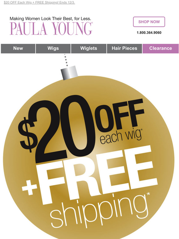 Paula Young The Countdown to Christmas Has Begun! Milled