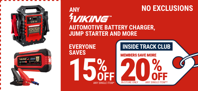 Everyone Saves 15% off any VIKING Product - Inside Track Members Save 20%