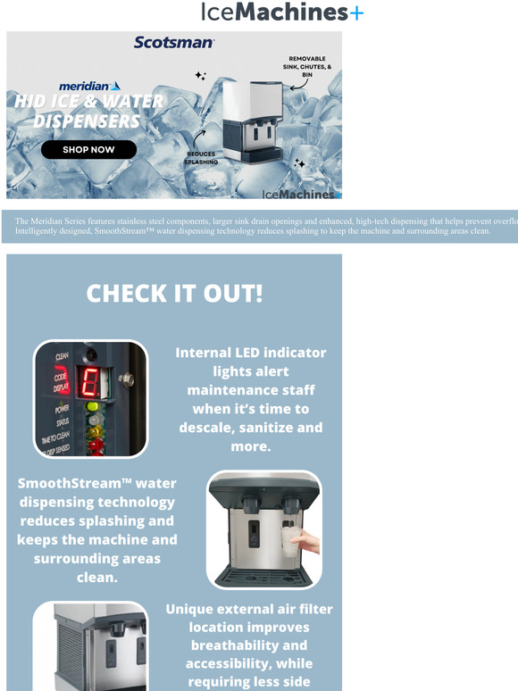 Just for you! Scotsman HID Ice & Water Dispensers