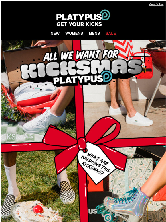 Platypus Shoes What to wear this Kicksmas Milled