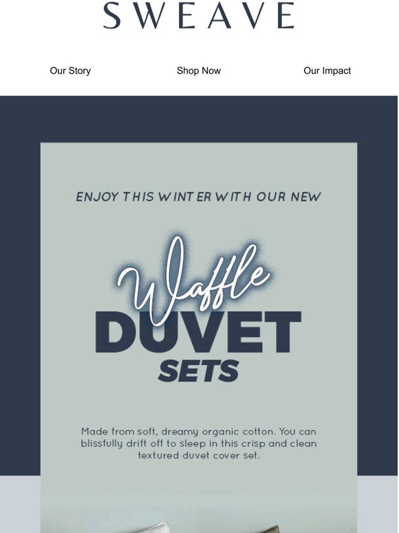 Waffle Duvet Sets Are Here - Order Yours Now!