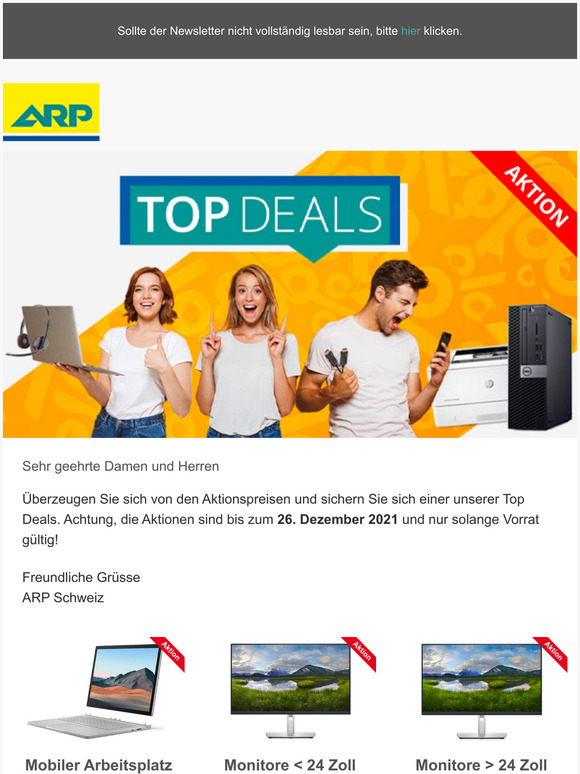 Profitieren Sie von unseren aktuellen Top Deals.
