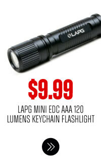 LA POLICE GEAR MINI EDC AAA 120 LUMEN KEYCHAIN FLASHLIGHT