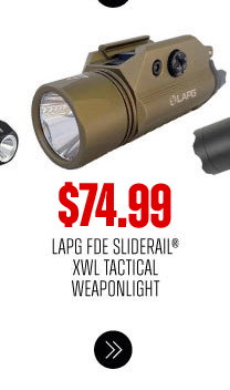 LA POLICE GEAR FDE SLIDERAIL® XWL TACTICAL WEAPONLIGHT