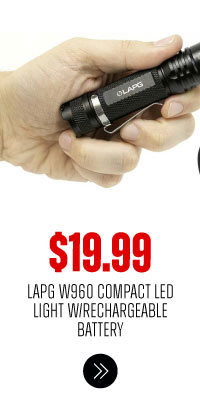 LAPG W960 COMPACT LED LIGHT W/ RECHARGEABLE BATTERY