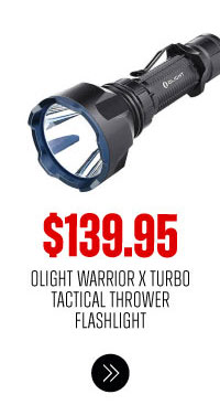 OLIGHT WARRIOR X TURBO TACTIAL THROWER FLASHLIGHT