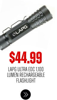 LA POLICE GEAR ULTRA EDC 1,100 LUMEN RECHARGEABLE FLASHLIGHT