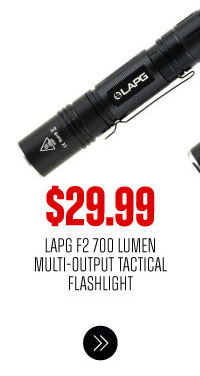 LA POLICE GEAR F2 700 LUMEN MULTI-OUTPUT TACTICAL FLASHLIGHT