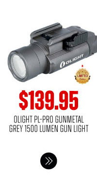OLIGHT PL-PRO GUNMETAL GREY 1500 LUMEN GUN LIGHT