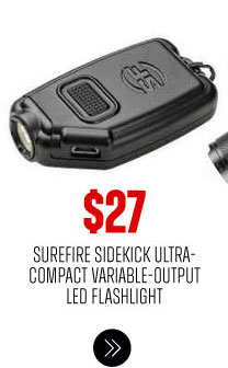 SUREFIRE SIDEKICK ULTRA-COMPACT VARIABLE-OUTPUT LED FLASHLIGHT