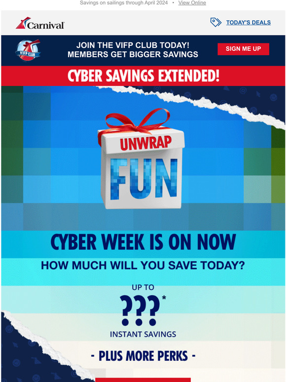 Carnival Cruises These Cyber Week deals are too good to be true Milled