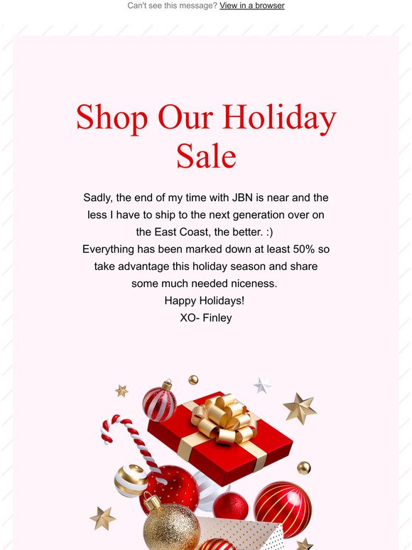 Shop Our Holiday Sale