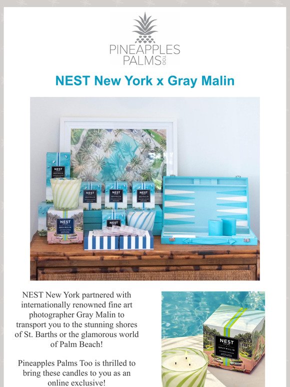 Order Now! Limited Stock Available! NEST New York x Gray Malin Candles