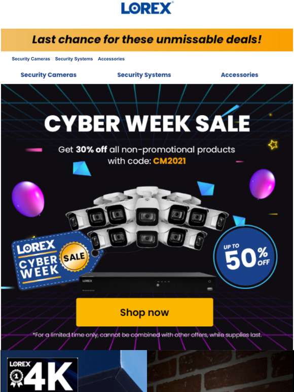 lorex cyber week