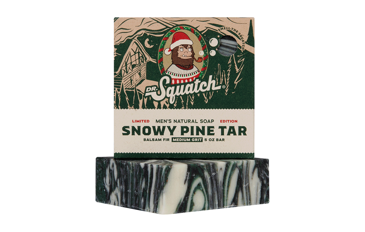 Dr. Squatch: Bar Soap, Snowy Pine Tar