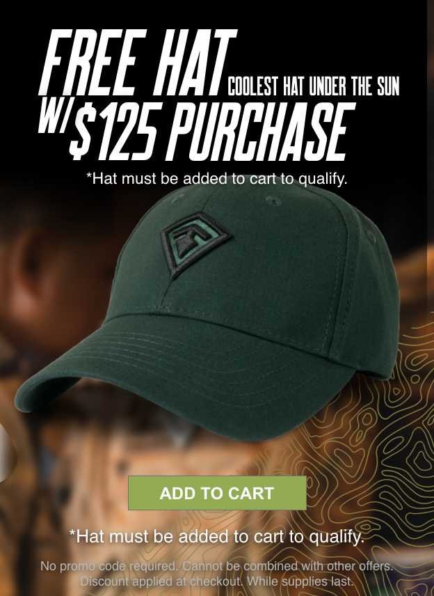 Free Hat w/ $125 Purchase