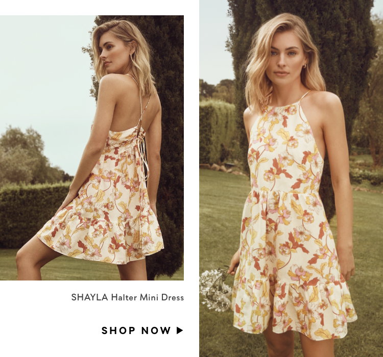 Shayla Halter Mini Dress