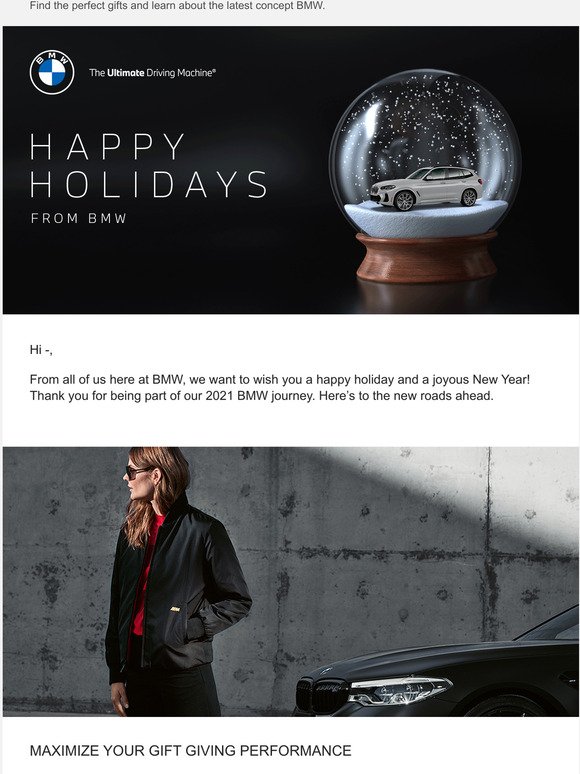 Happy holidays from BMW