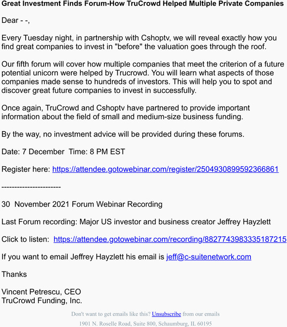 Great Investment Finds Forum-How TruCrowd Helped Multiple Private Companies