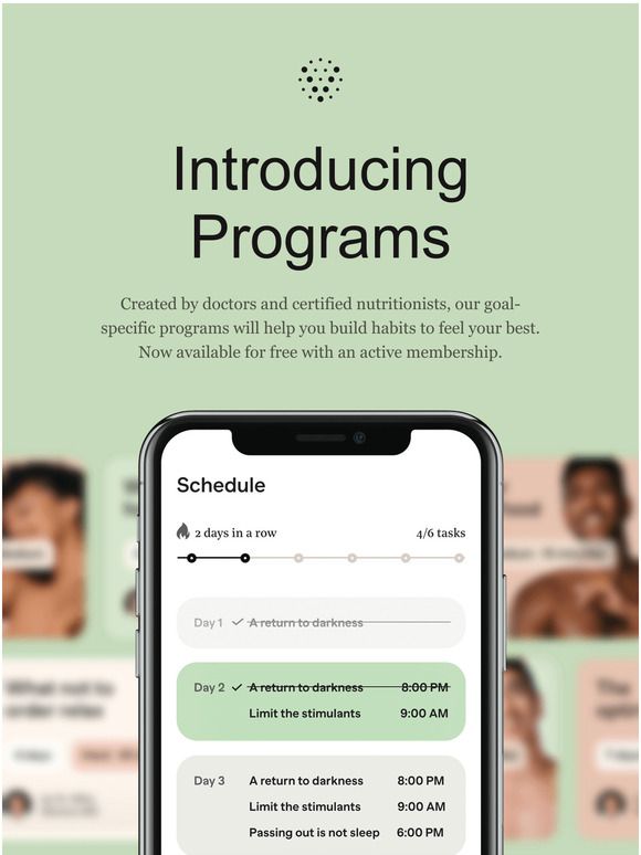 Vessel Now Available 70+ Programs to help reach your wellness goals