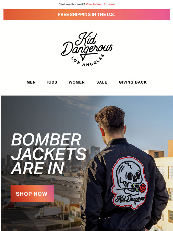 Kid Dangerous Men's Bomber Jacket