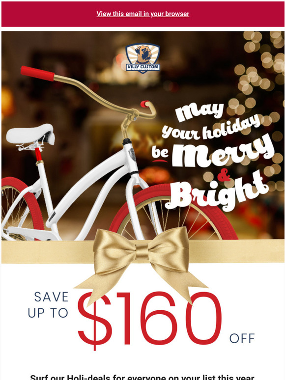 Up to $160 Off: That's what we call Merry & Bright