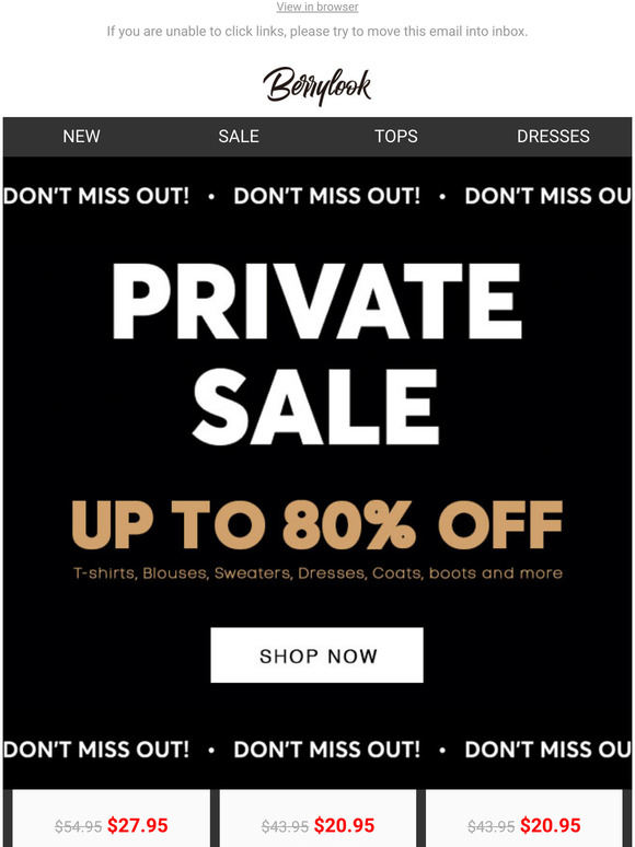 Some 80% off weekend shopping!
