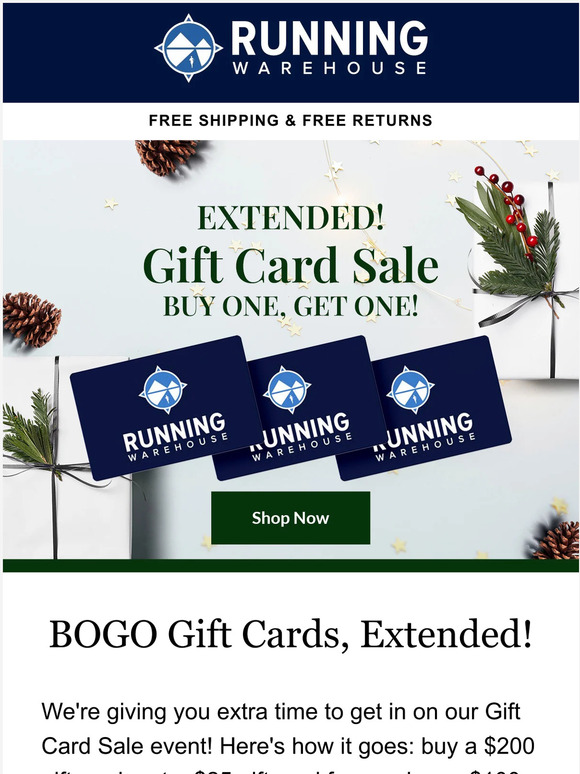 running warehouse sale