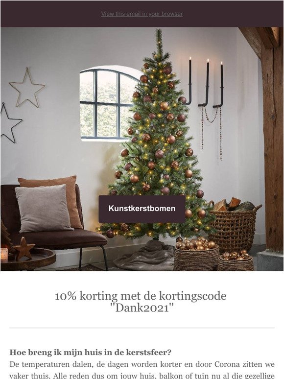 10% Korting Op Kerstbomen