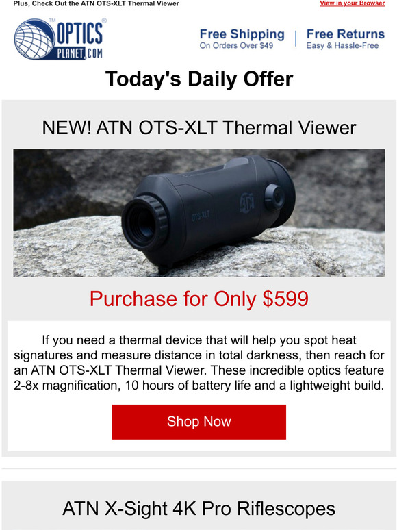 ATN Riflescopes With Free Gifts Included Milled