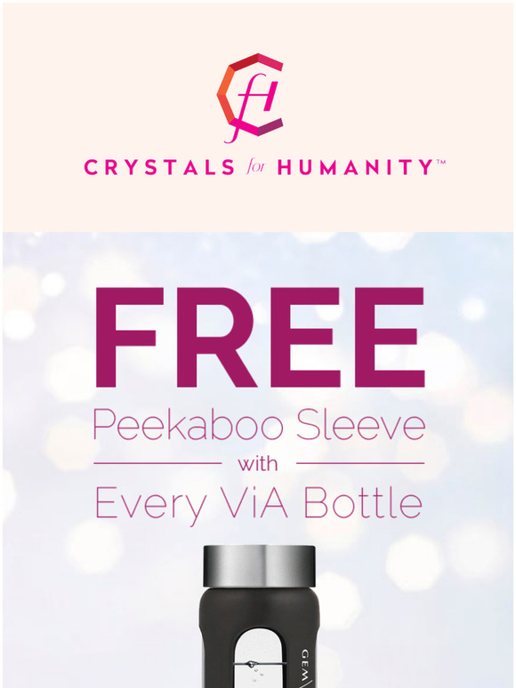 Hello, -FREE Sleeve w/ EVERY ViA Bottle You Buy - thru Dec 25th