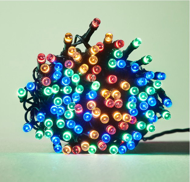 Low voltage 250 MF colour string lights $14.