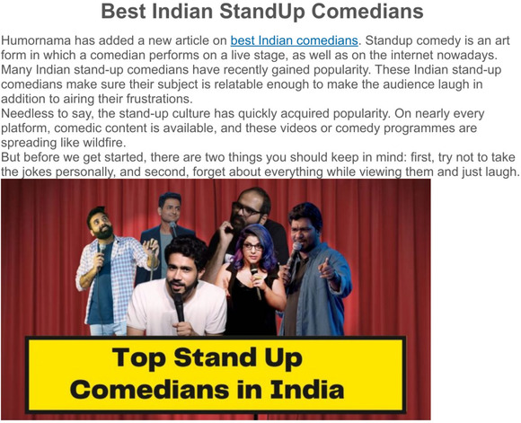 Best Comedians in India