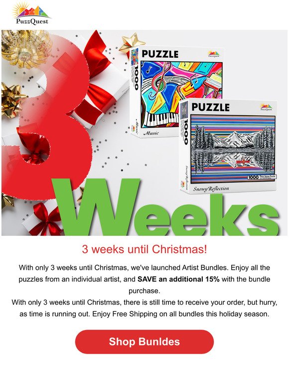  3 Weeks until Christmas from PuzzQuest 