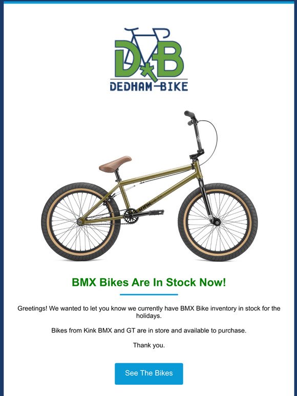 BMX Bikes Are In Stock Now!