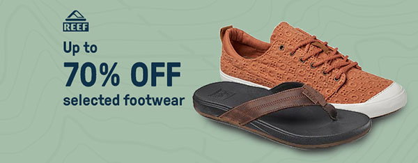 Up to 70% off selected Reef footwear