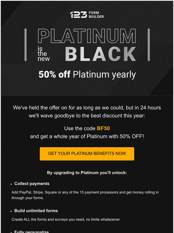 Last 24 hours with 50% OFF