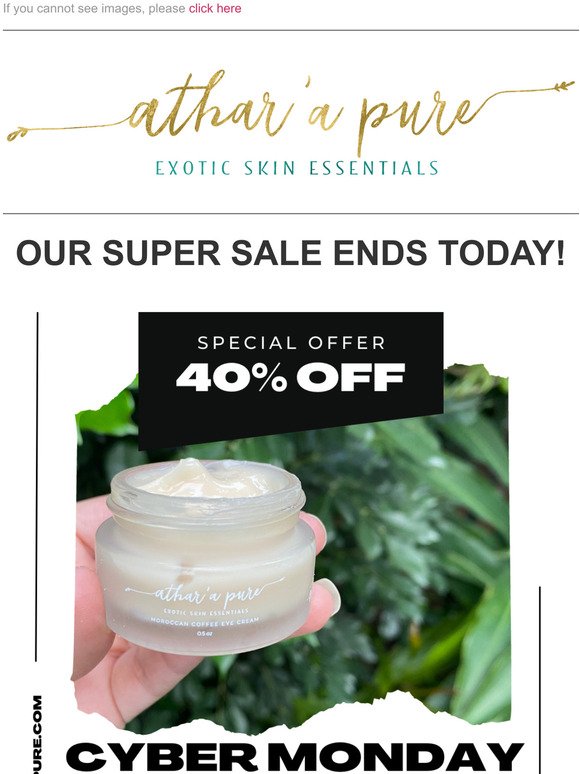 Last Chance for 40% Off!  