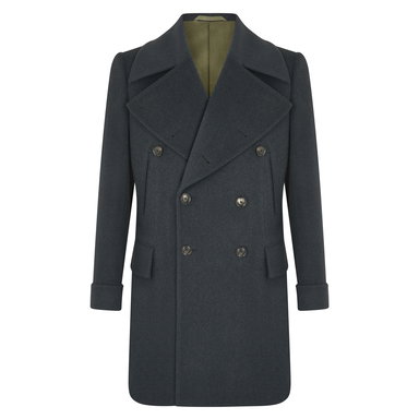 Dark Green Wool Bridgecoat