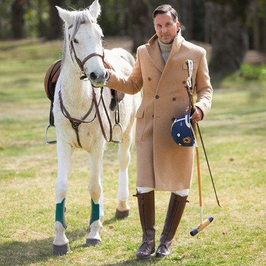 AK MC Polo overcoat in caramel pure Camelhair