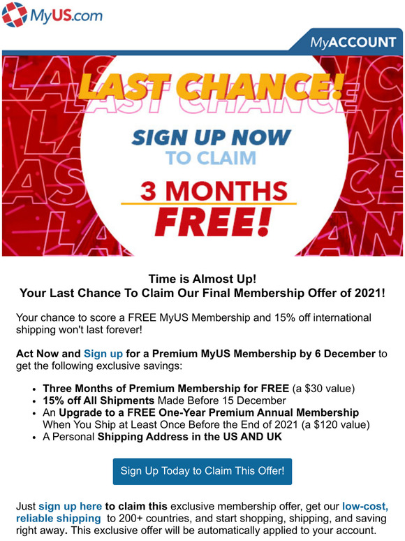 Last Chance! Claim Your FREE Membership + 15% Off ASAP