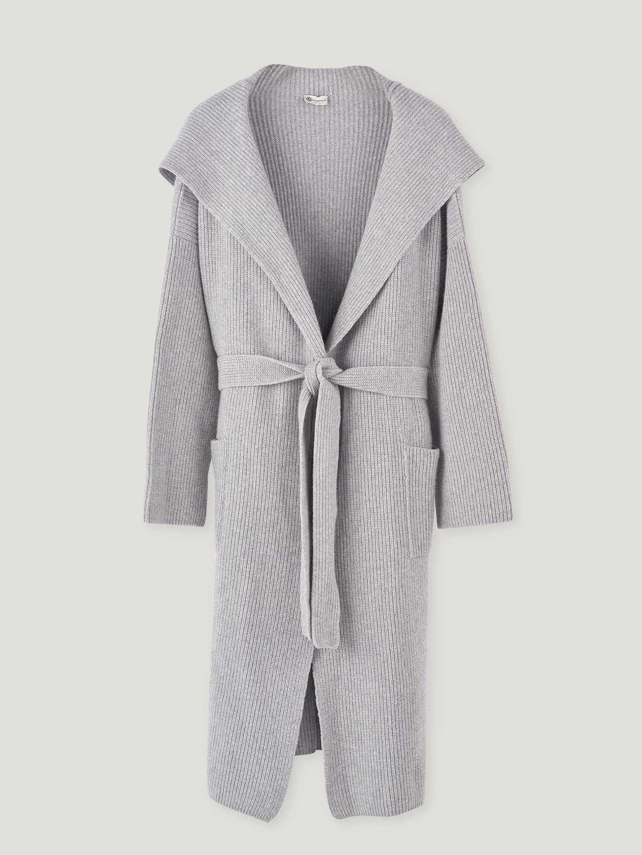 Image of Light Grey Cashmere Robe de Chambre