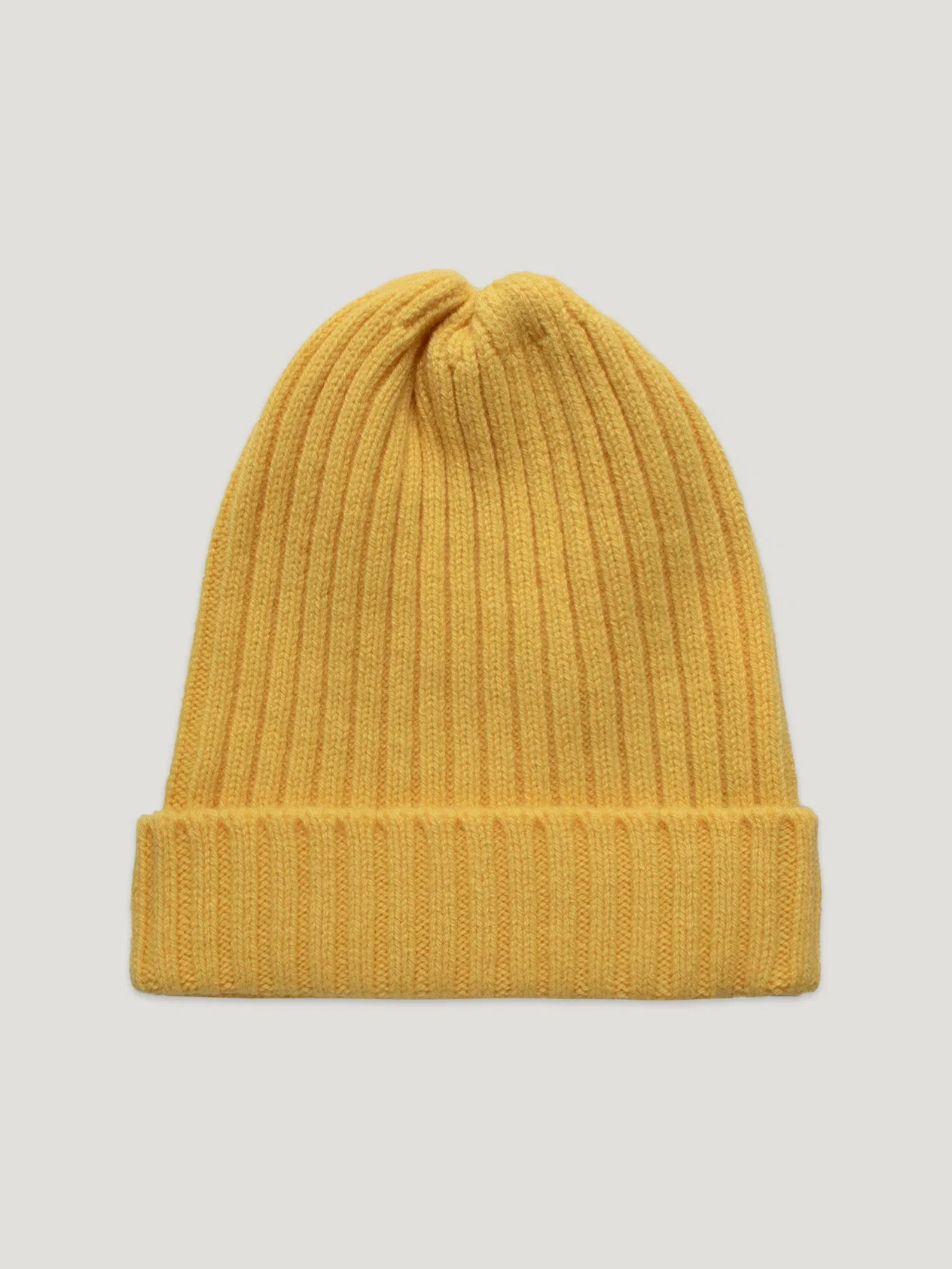 Image of Yellow Cashmere Mix Beanie