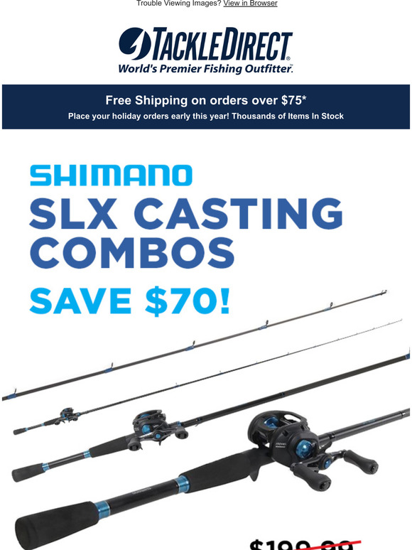 Tackle Direct: GET $70 OFF! Shimano SLX Casting Combo | Milled