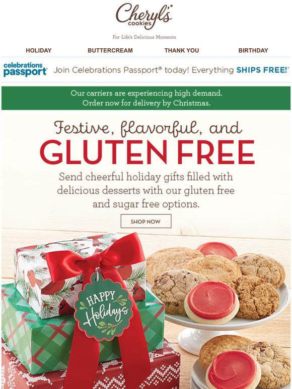 Harry & David Gluten free is back! Milled